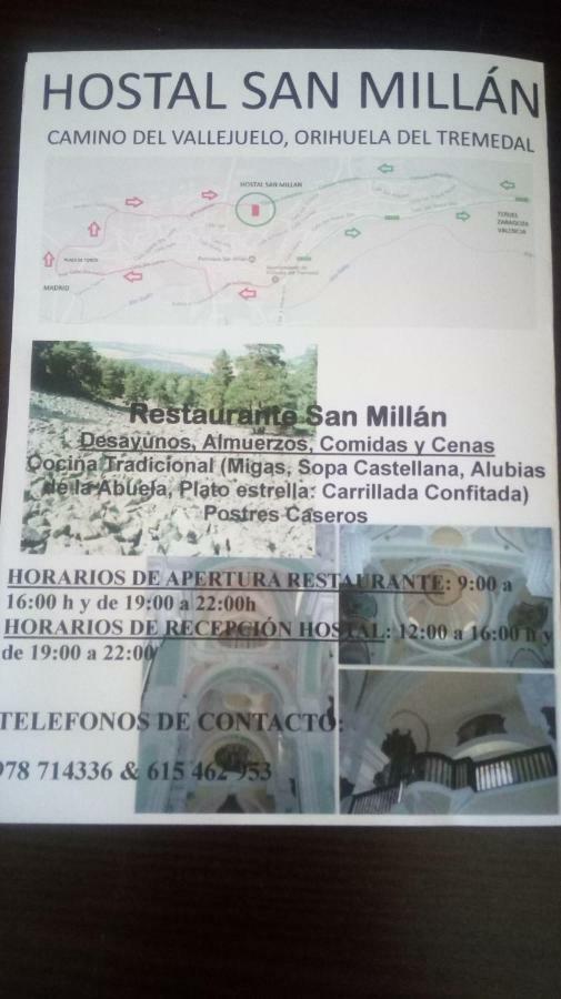 Hostal Restaurante San Millan Orihuela del Tremedal Luaran gambar